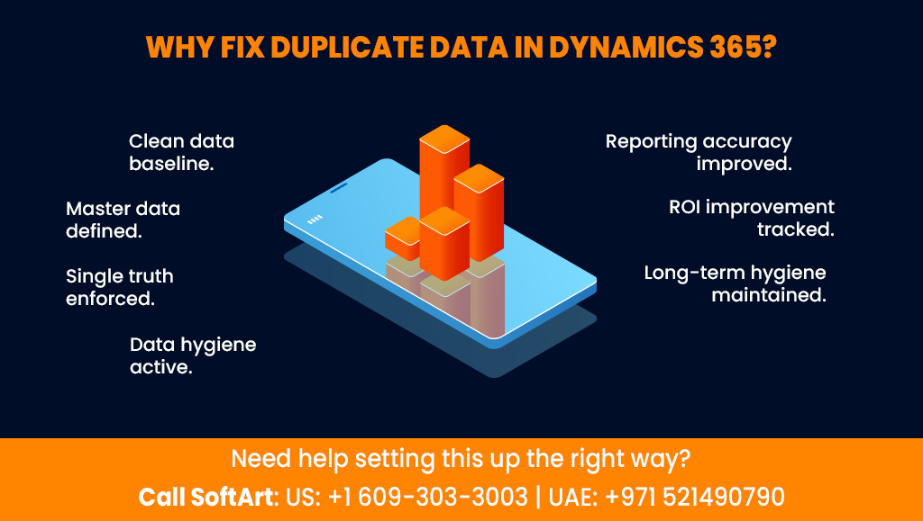 how to fix duplicate data in dynamics 365