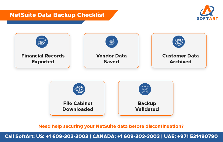 netsuite data backup checklist