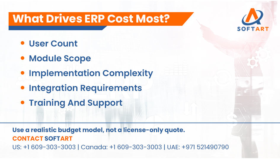 what drives erp cost most