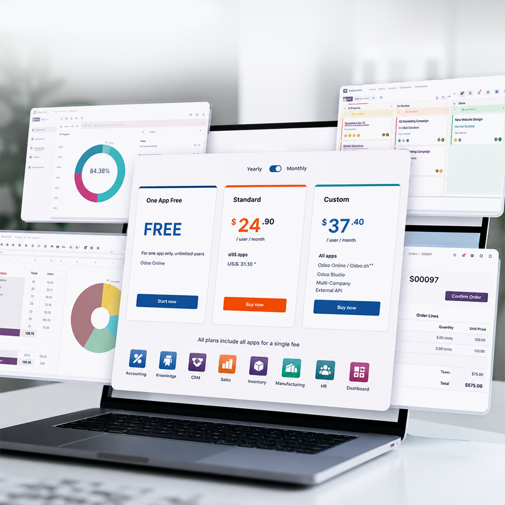Odoo Pricing Plans at a Glance