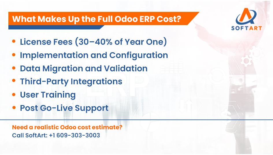 what makes up the full odoo erp cost