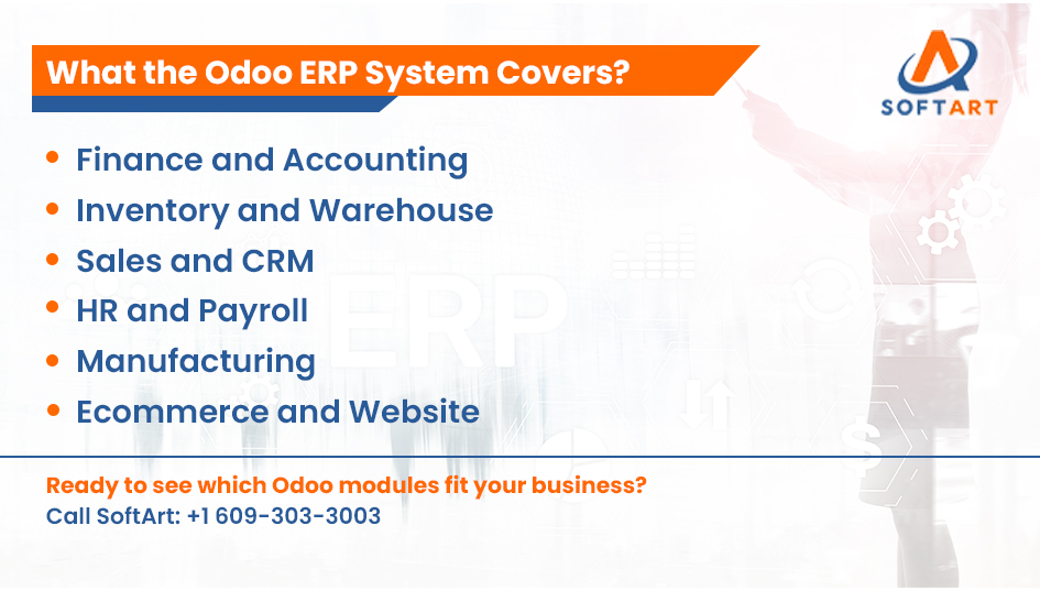 what the odoo erp system covers